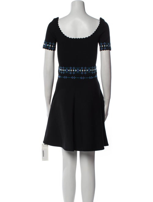 Sandro Scoop Neck Mini Dress
