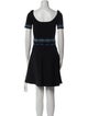 Sandro Scoop Neck Mini Dress