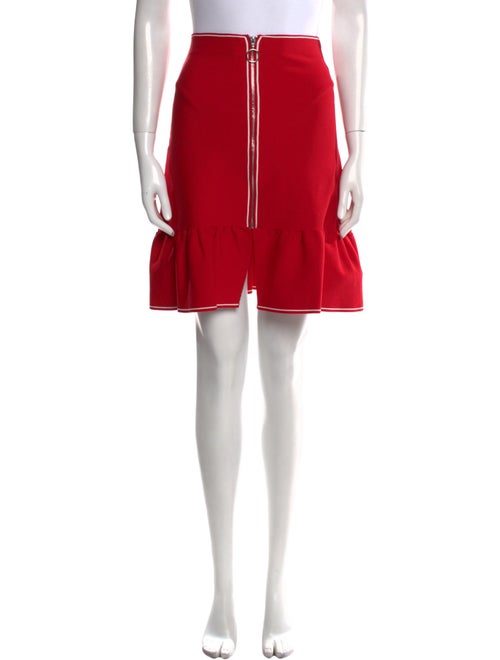 Sandro Ruffle Embellishment Knee-Length Skirt