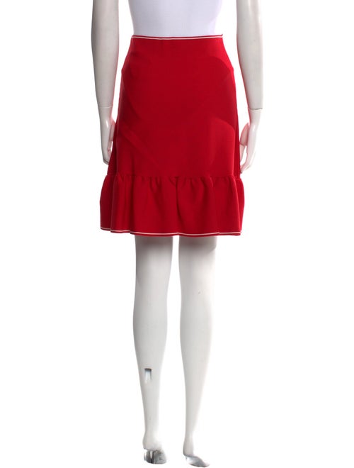 Sandro Ruffle Embellishment Knee-Length Skirt