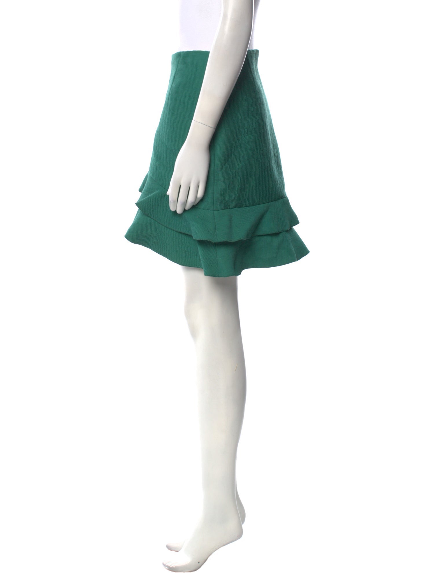 Sandro Ruffle Embellishment Mini Skirt