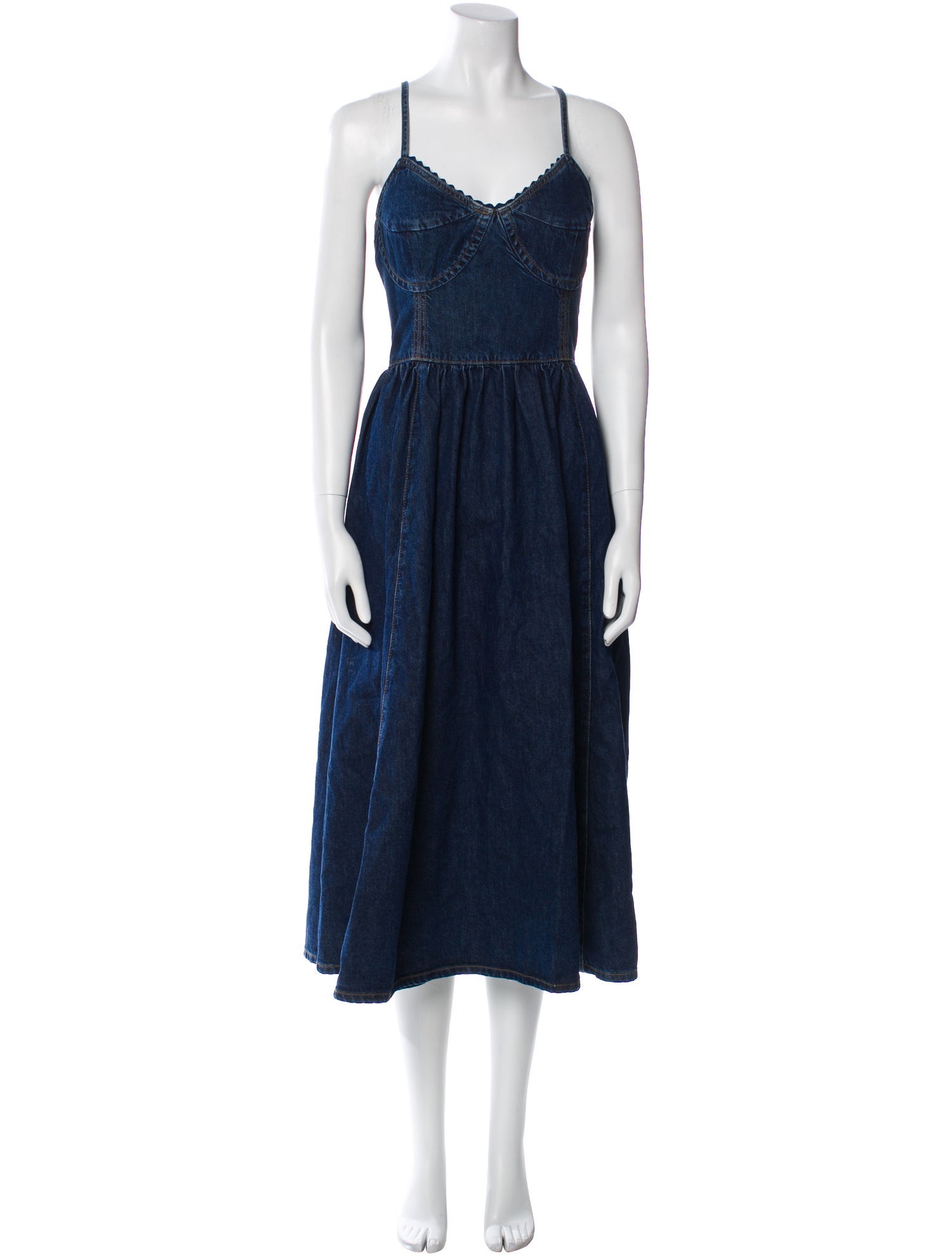 Sandro V-Neck Midi Length Dress w/ Tags