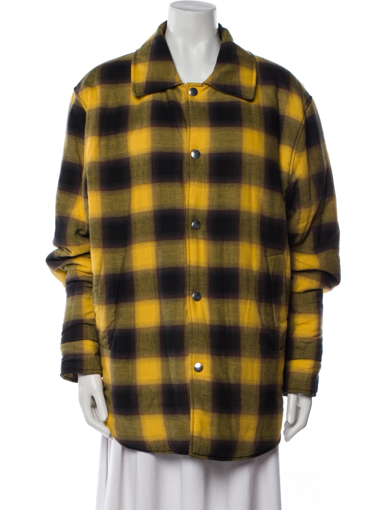 Sandro Plaid Print Coat