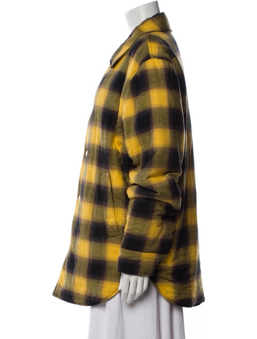 Sandro Plaid Print Coat