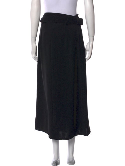 Sandro Raw-Edge Trim Midi Length Skirt