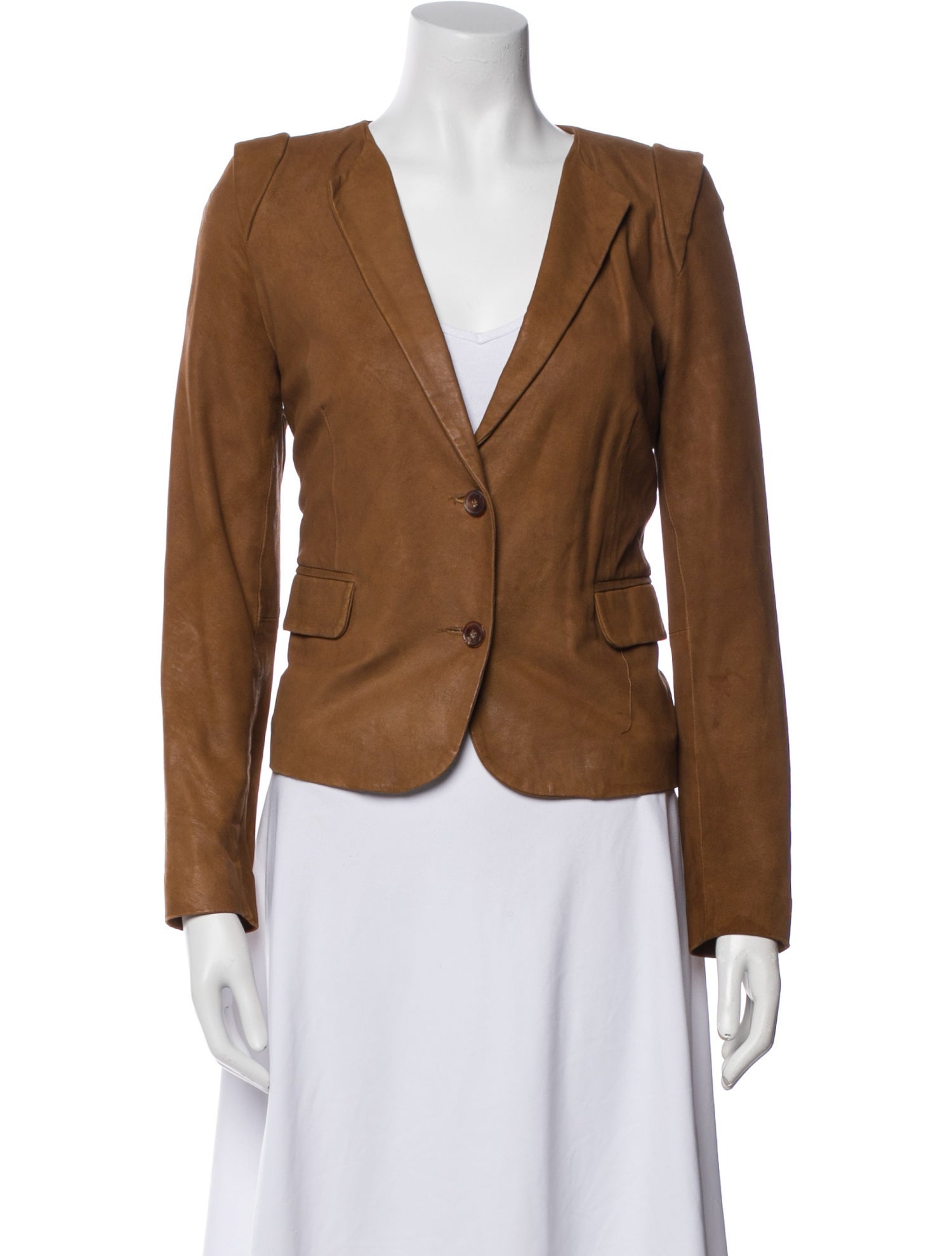 Sandro Leather Blazer