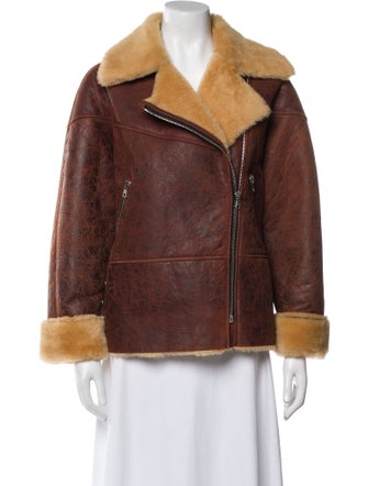 Sandro Colorblock Pattern Biker Jacket