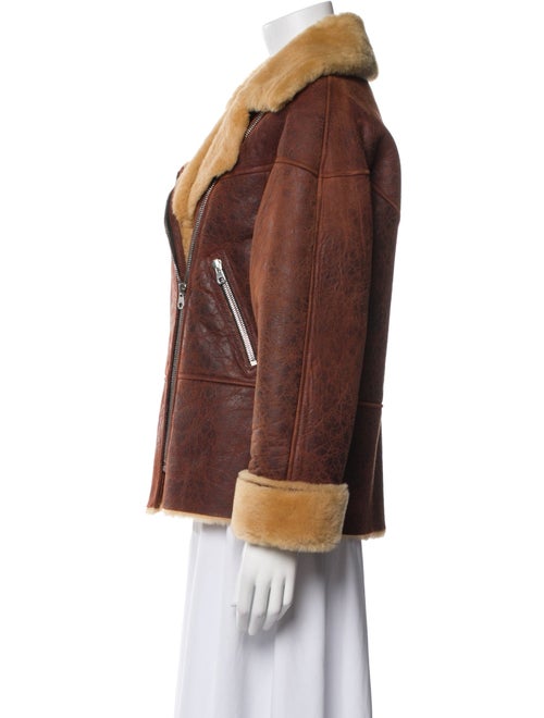 Sandro Colorblock Pattern Biker Jacket