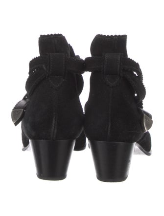 Sandro Suede Western Boots