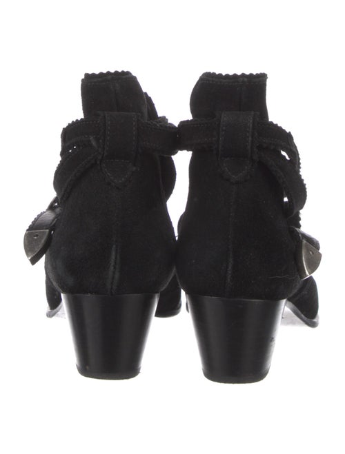 Sandro Suede Western Boots