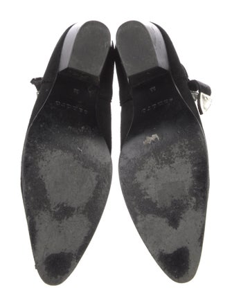 Sandro Suede Western Boots