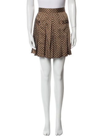 Sandro Printed Mini Shorts