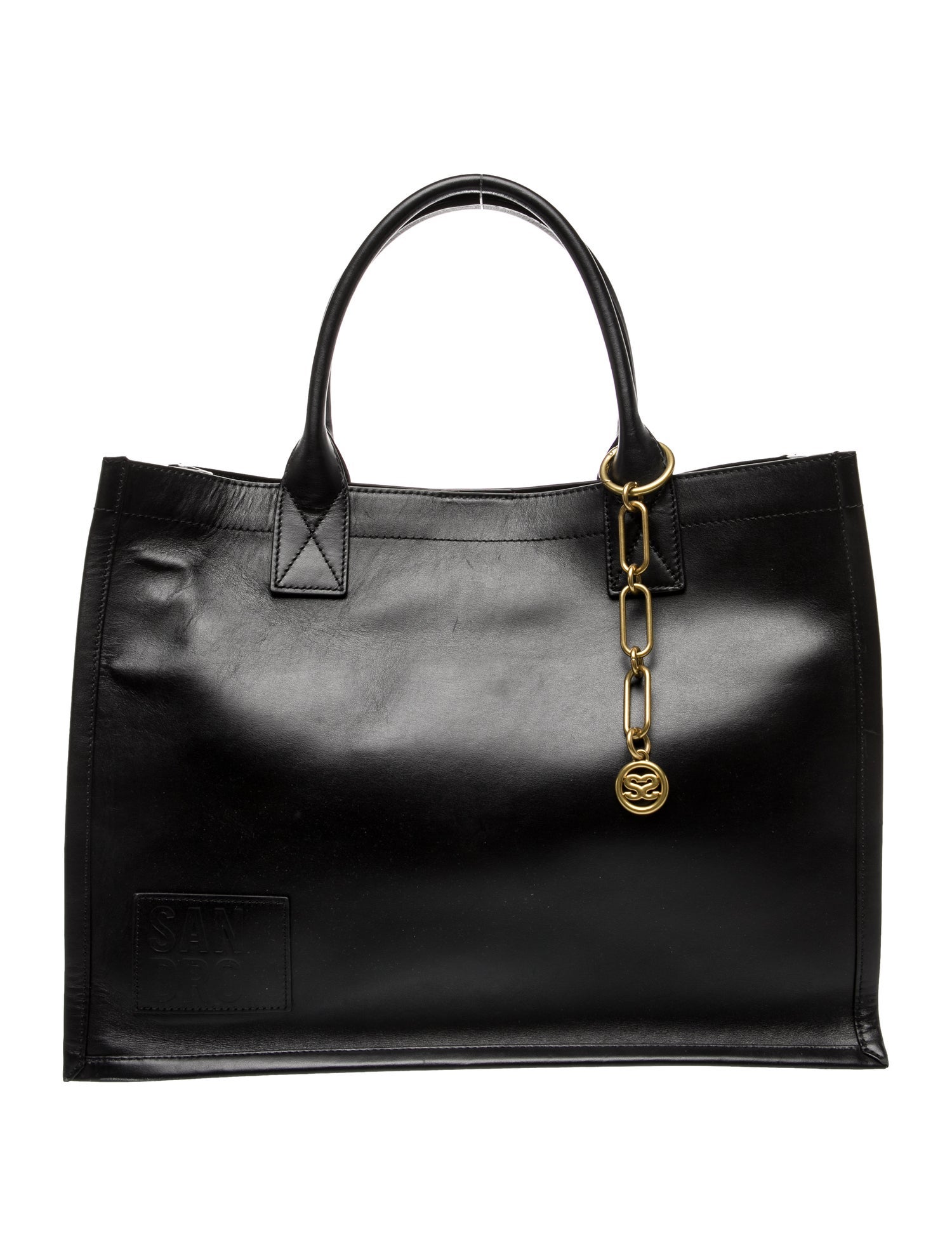 Sandro Leather Top Handle Bag