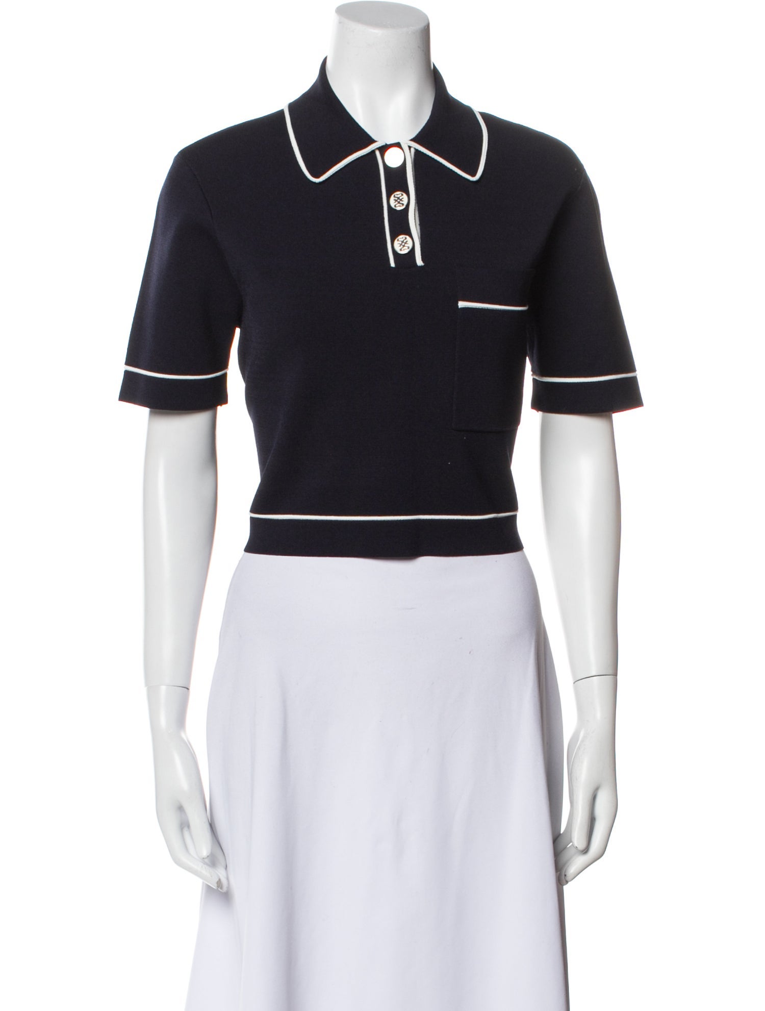 Sandro Short Sleeve Crop Top w/ Tags