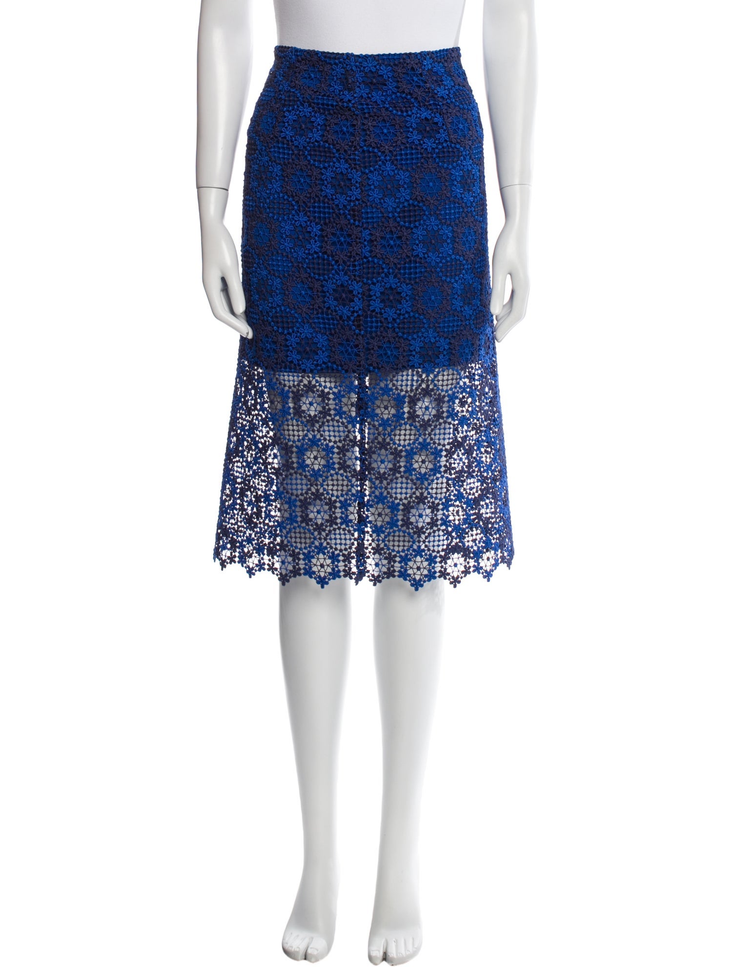 Sandro Lace Pattern Knee-Length Skirt