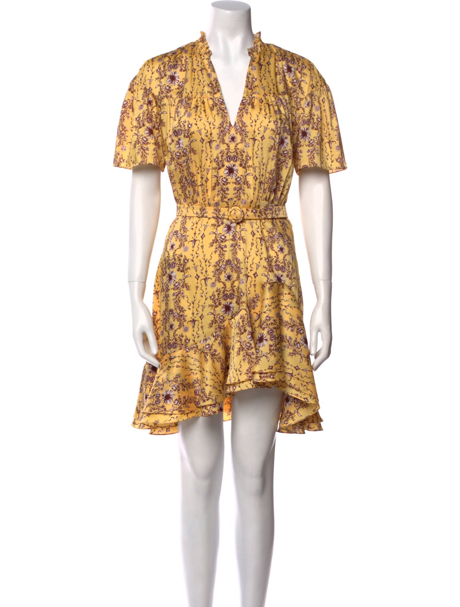 Sandro Floral Print Knee-Length Dress