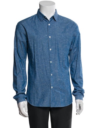 Sandro Long Sleeve Denim Shirt