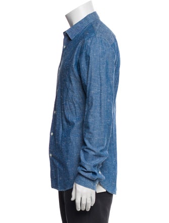 Sandro Long Sleeve Denim Shirt