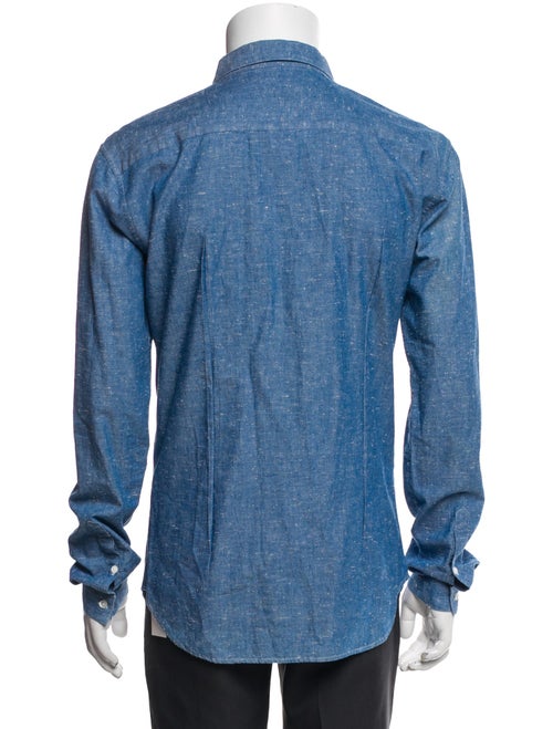 Sandro Long Sleeve Denim Shirt