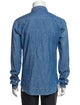 Sandro Long Sleeve Denim Shirt