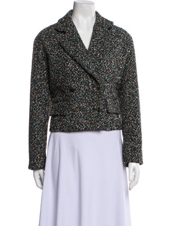 Sandro Tweed Pattern Evening Jacket
