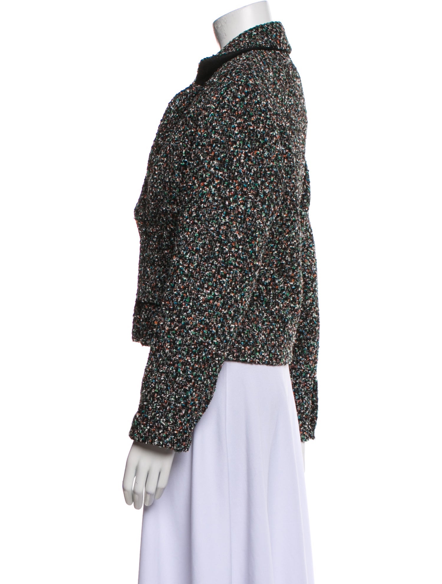 Sandro Tweed Pattern Evening Jacket