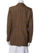 Sandro Plaid Print Blazer