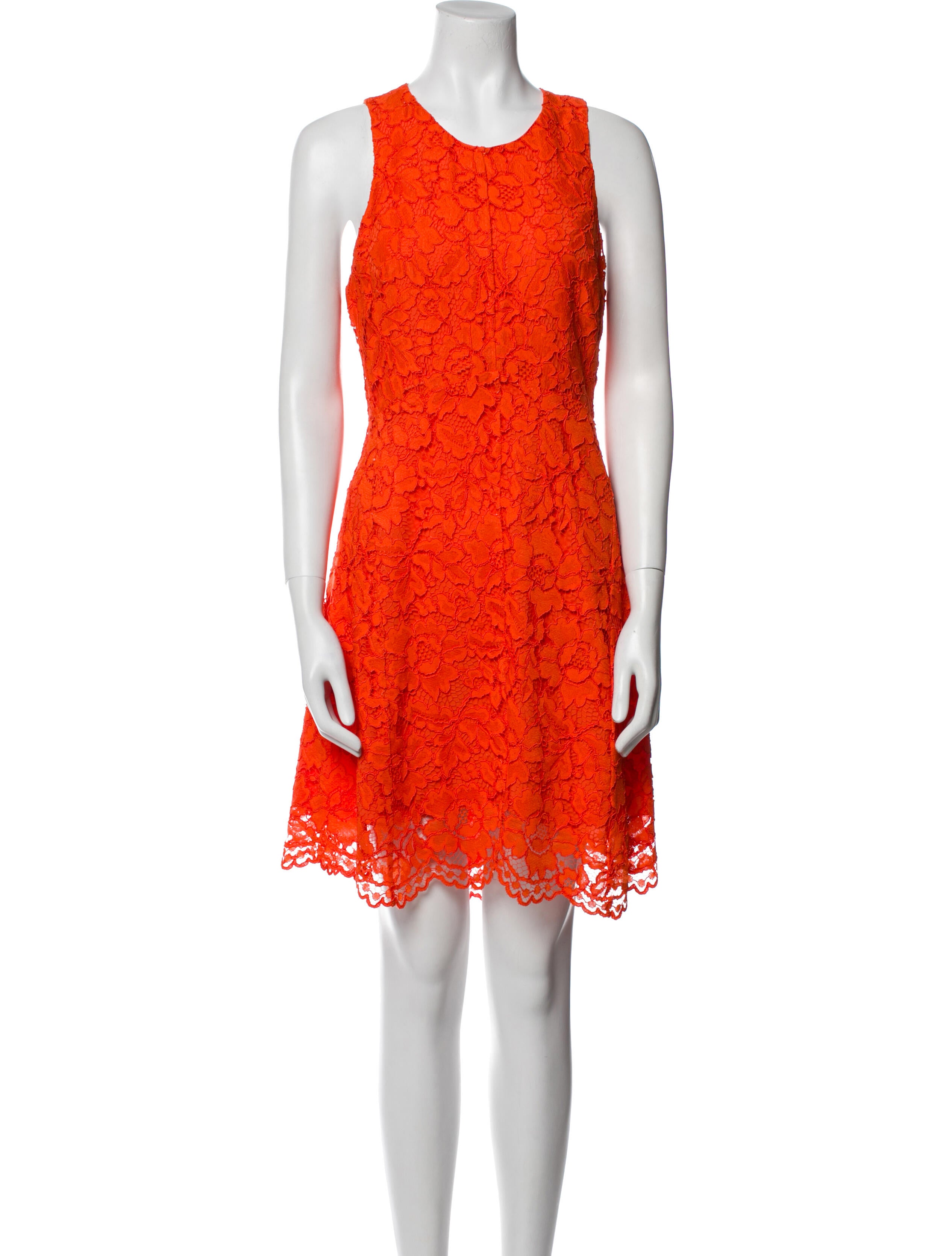 Sandro Lace Pattern Knee-Length Dress
