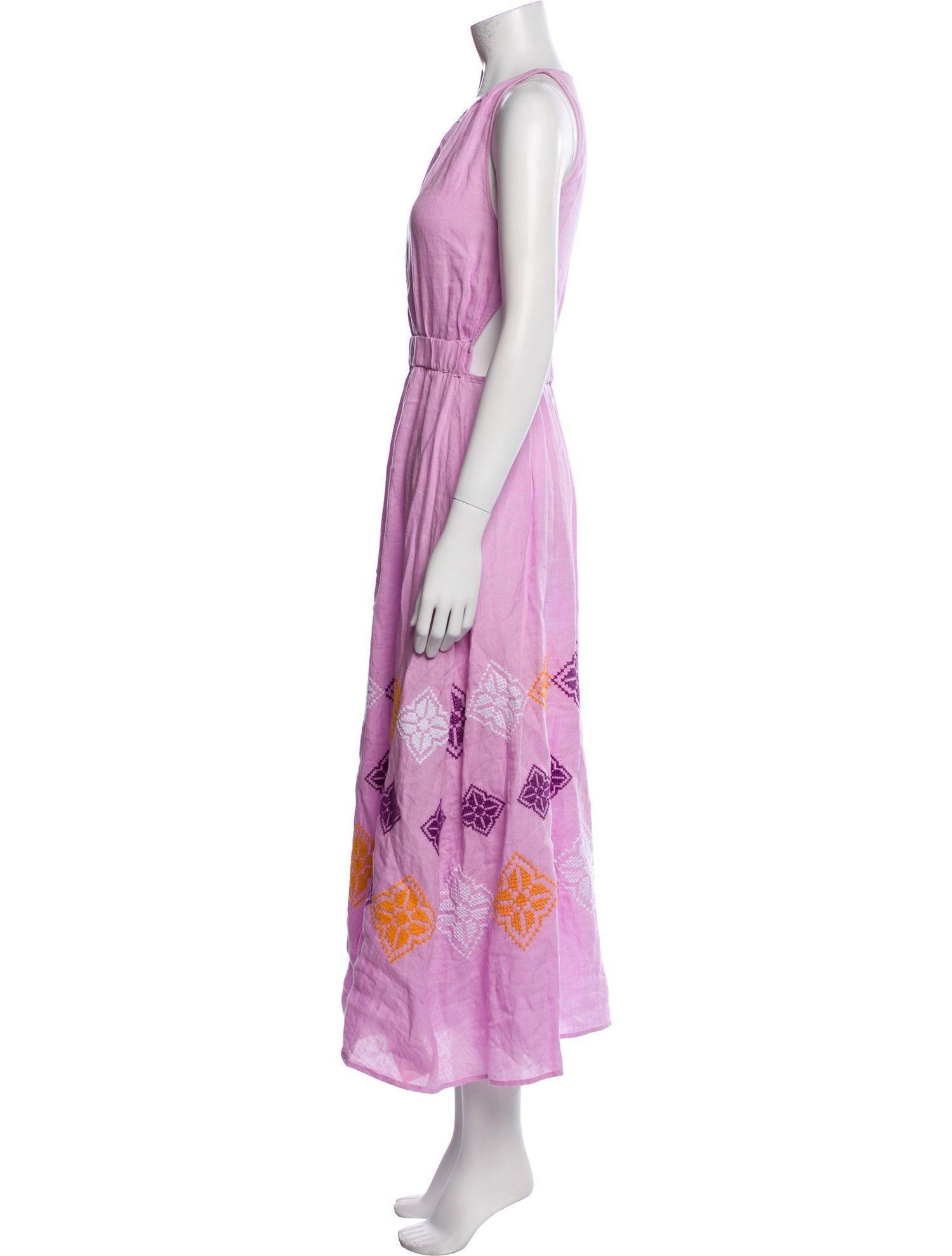 Sandro Crew Neck Long Dress