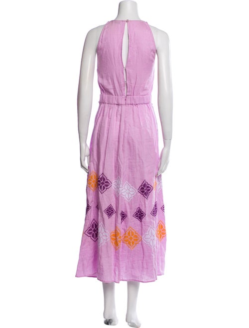 Sandro Crew Neck Long Dress