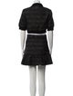 Sandro Tweed Pattern Ruffle Embellishment Skirt Set