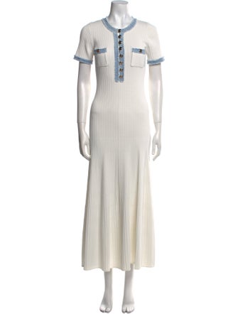 Sandro Striped Long Dress