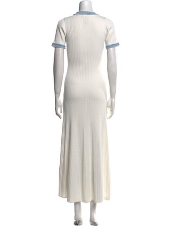 Sandro Striped Long Dress