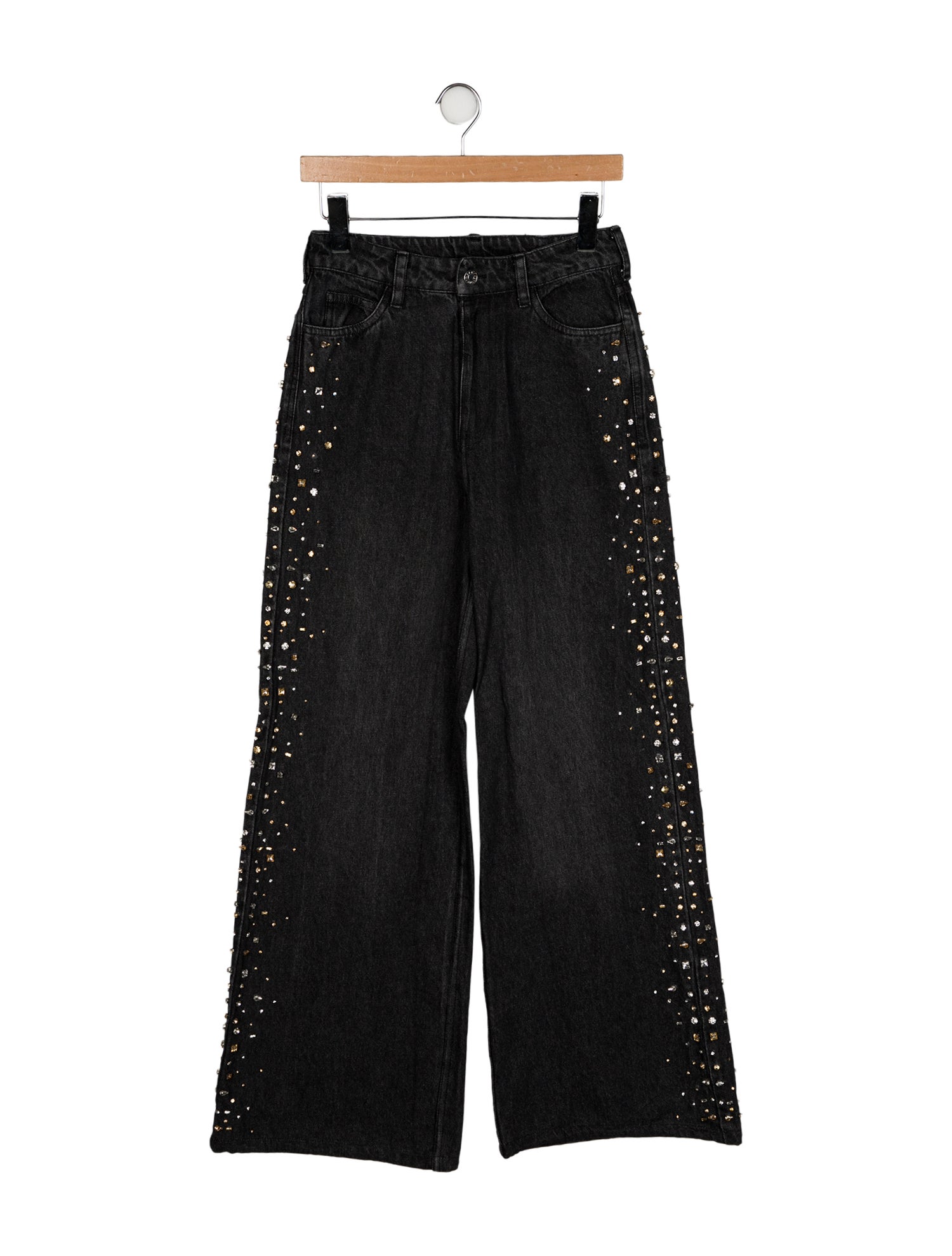 Sandro High-Rise Wide Leg Jeans