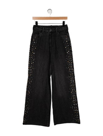 Sandro High-Rise Wide Leg Jeans