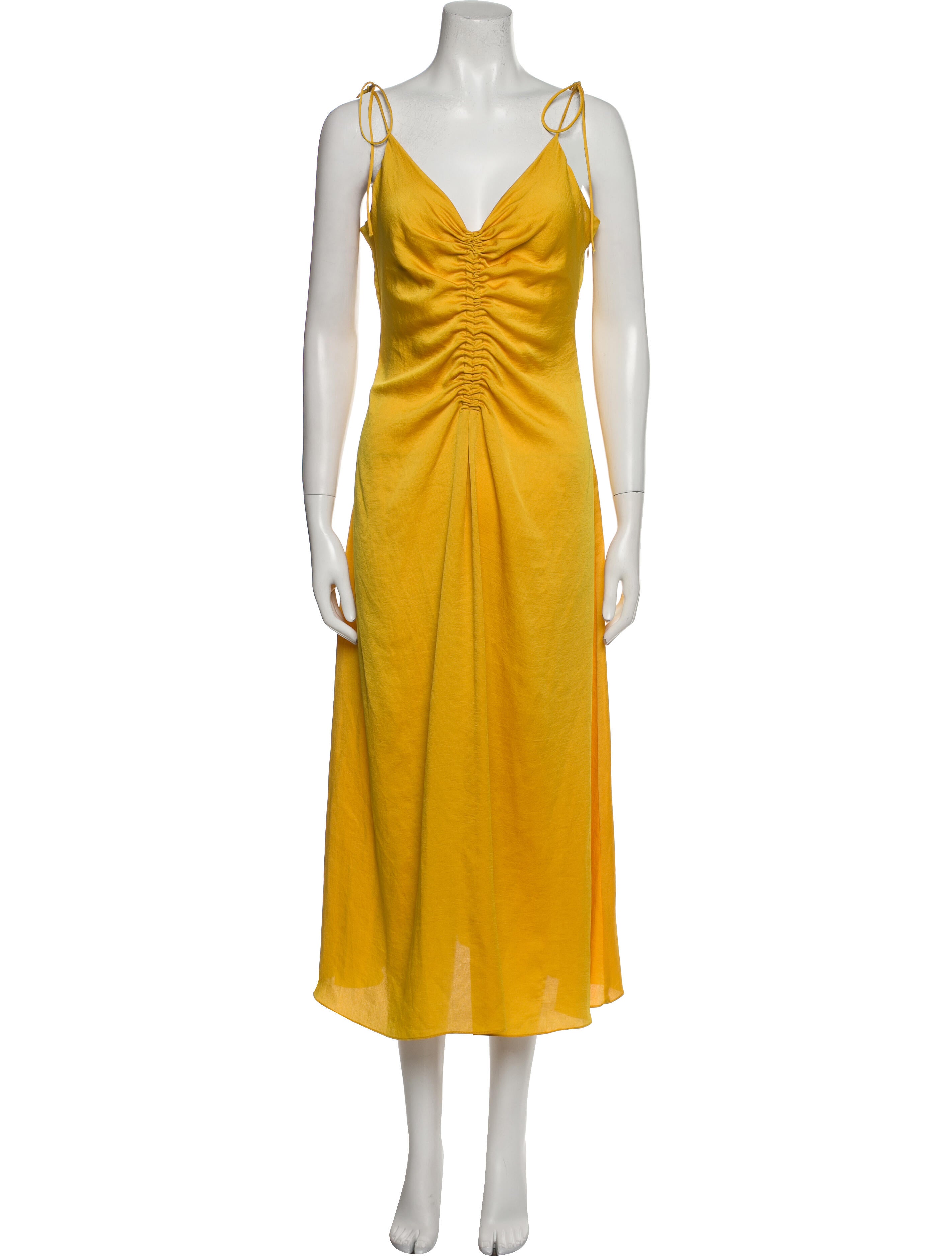 Sandro V-Neck Long Dress