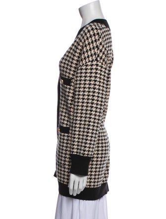 Sandro Houndstooth Print Blazer