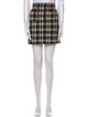 Sandro Houndstooth Print Mini Skirt