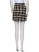 Sandro Houndstooth Print Mini Skirt