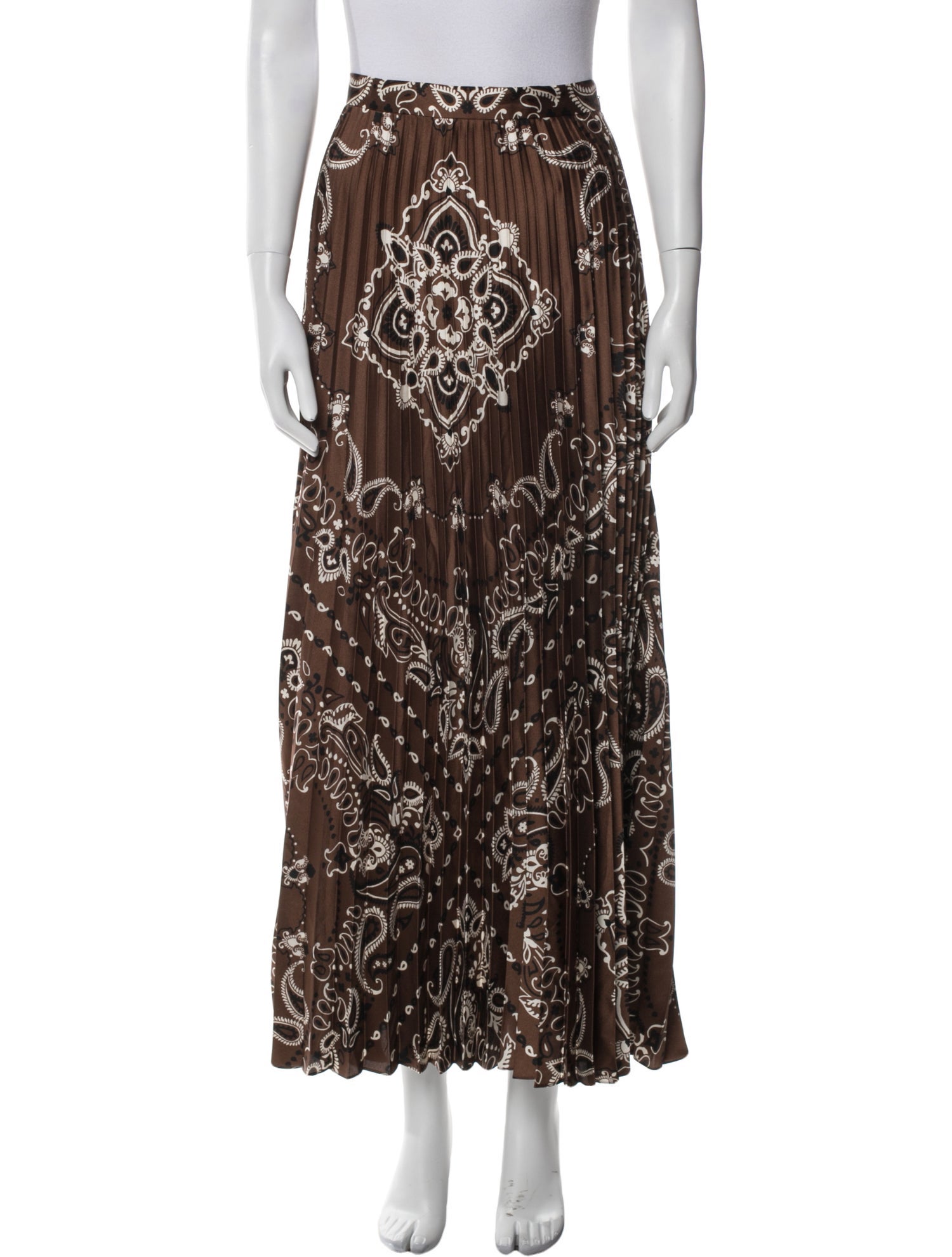 Sandro Paisley Print Midi Length Skirt w/ Tags