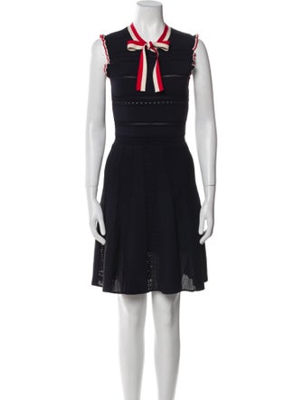 Sandro V-Neck Knee-Length Dress