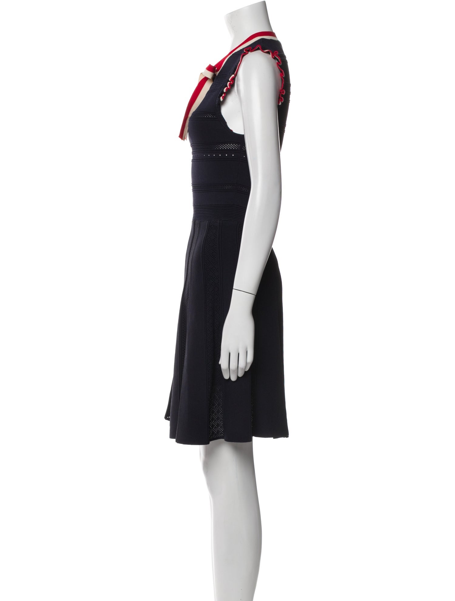 Sandro V-Neck Knee-Length Dress