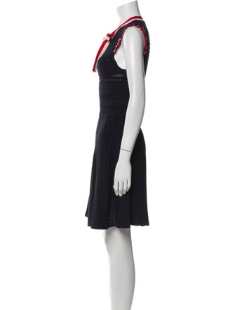 Sandro V-Neck Knee-Length Dress