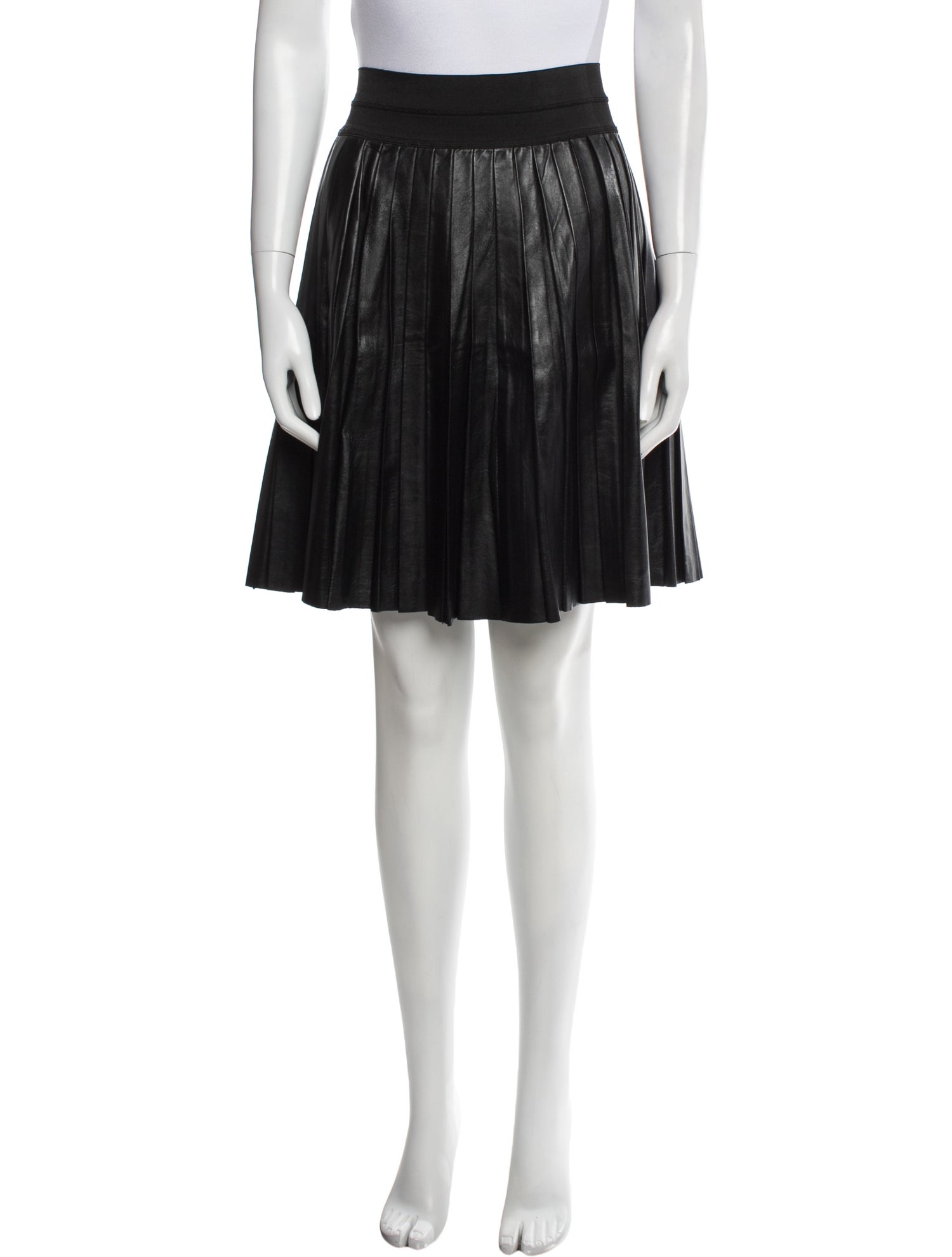 Sandro Leather Knee-Length Skirt
