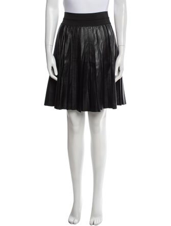 Sandro Leather Knee-Length Skirt