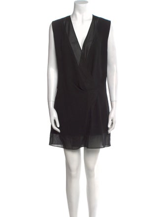 Sandro V-Neck Mini Dress