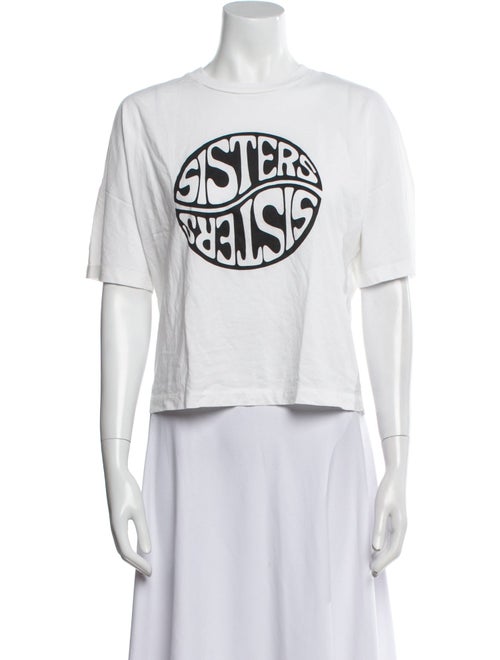 Sandro Graphic Print Crew Neck T-Shirt