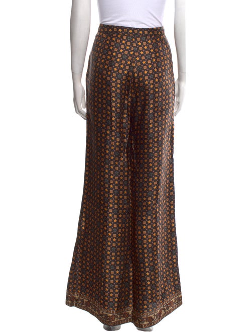 Sandro Printed Wide Leg Pants