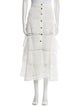 Sandro Eyelet Trim Midi Length Skirt