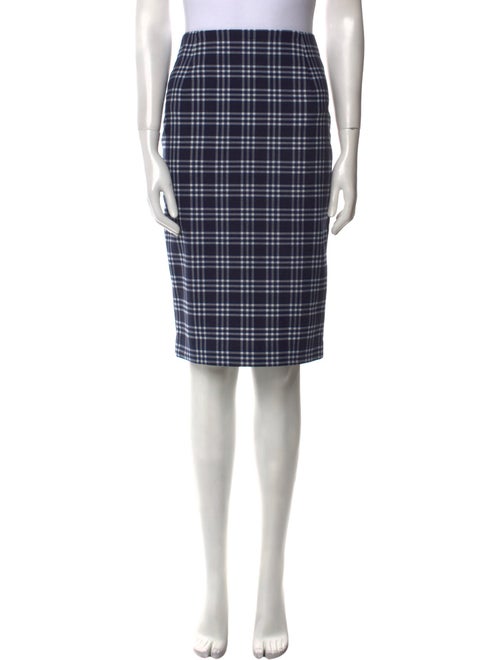 Sandro Plaid Print Knee-Length Skirt